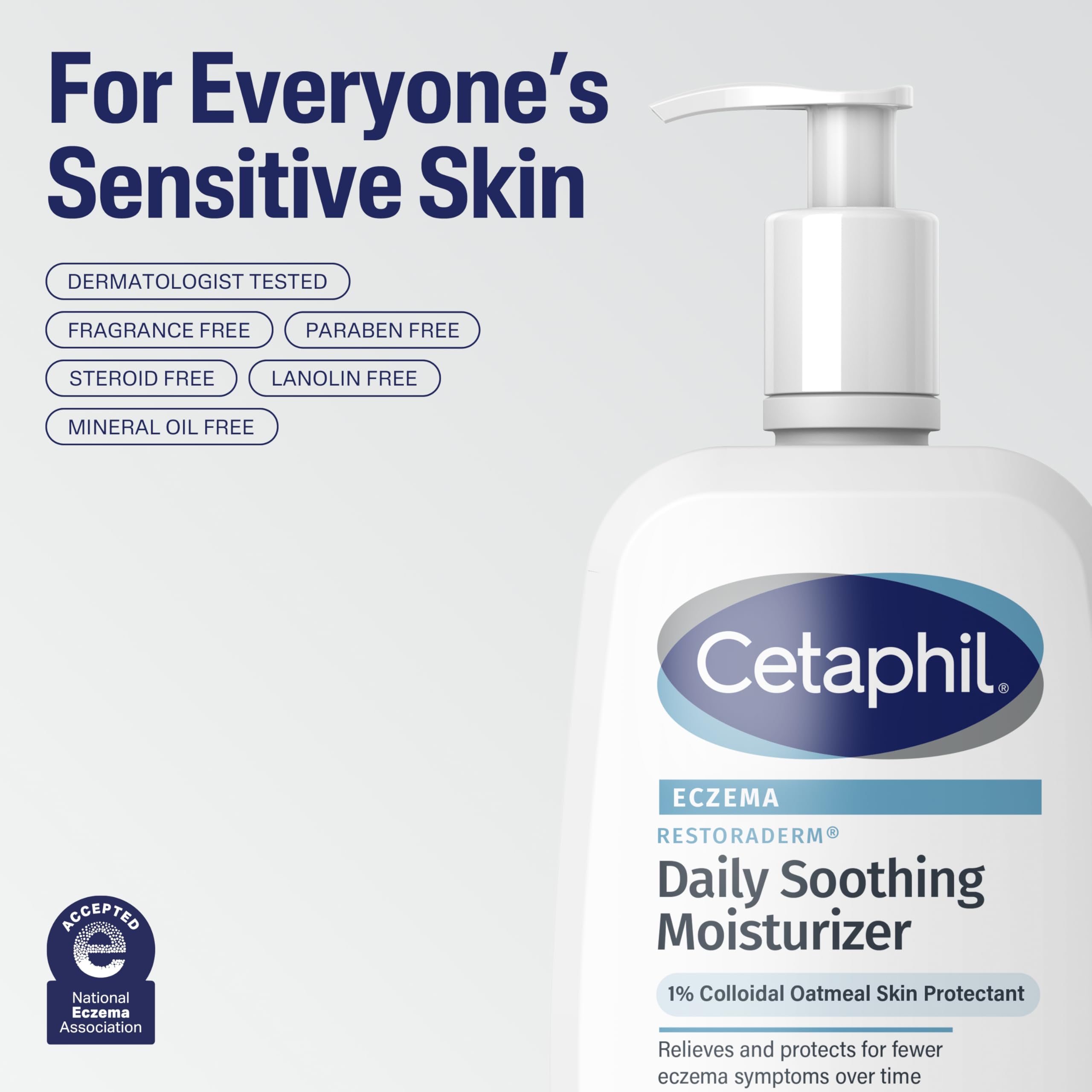Idéal comme troisième étape de routine eczéma avec CETAPHIL Restoraderm.