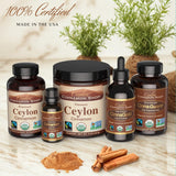 Ceylon Cinnamon Shop CinnaGold gouttes-dose pour une utilisation pratique.
