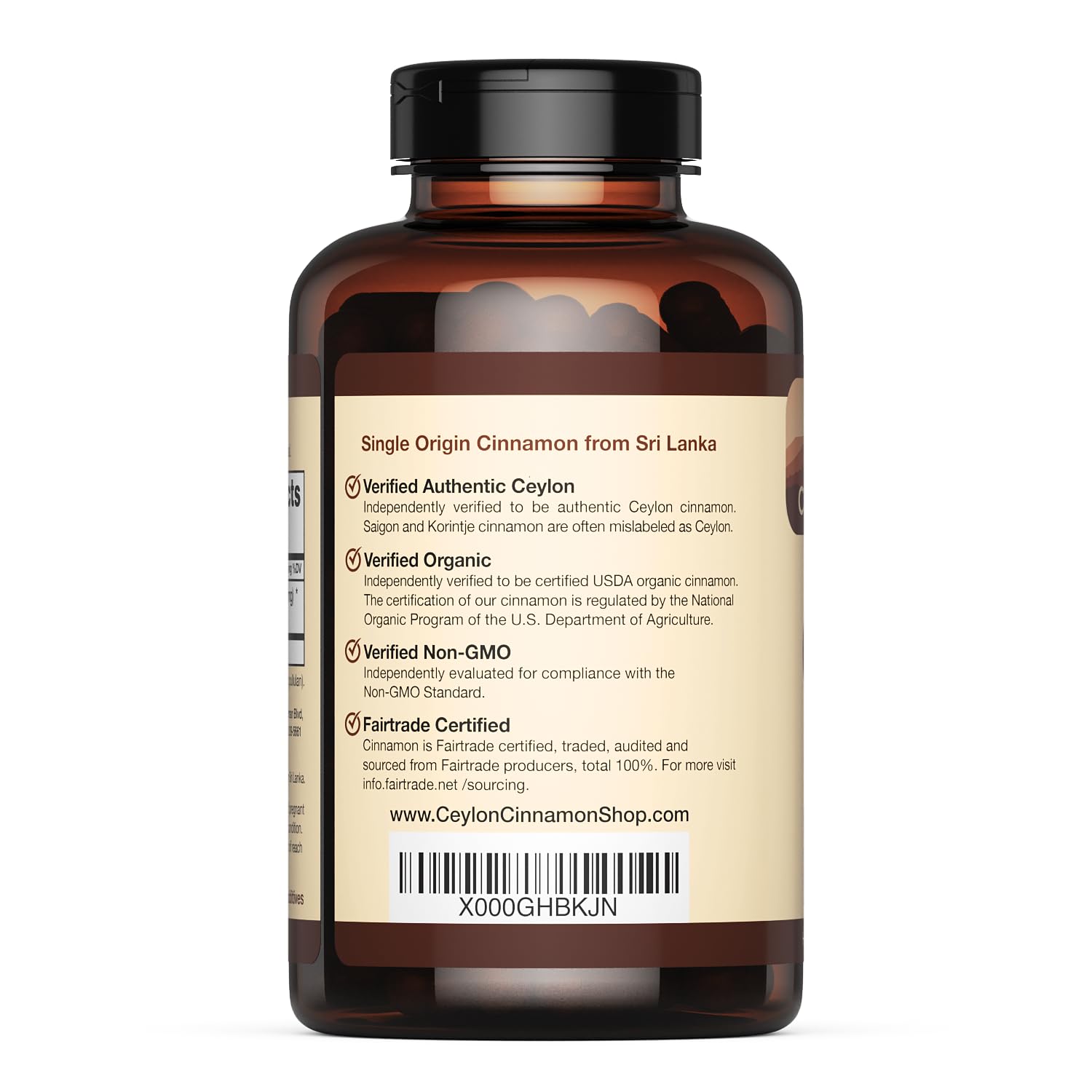 Ceylon Cinnamon Shop – etiquette-certifications visibles, garantie d'authenticité.