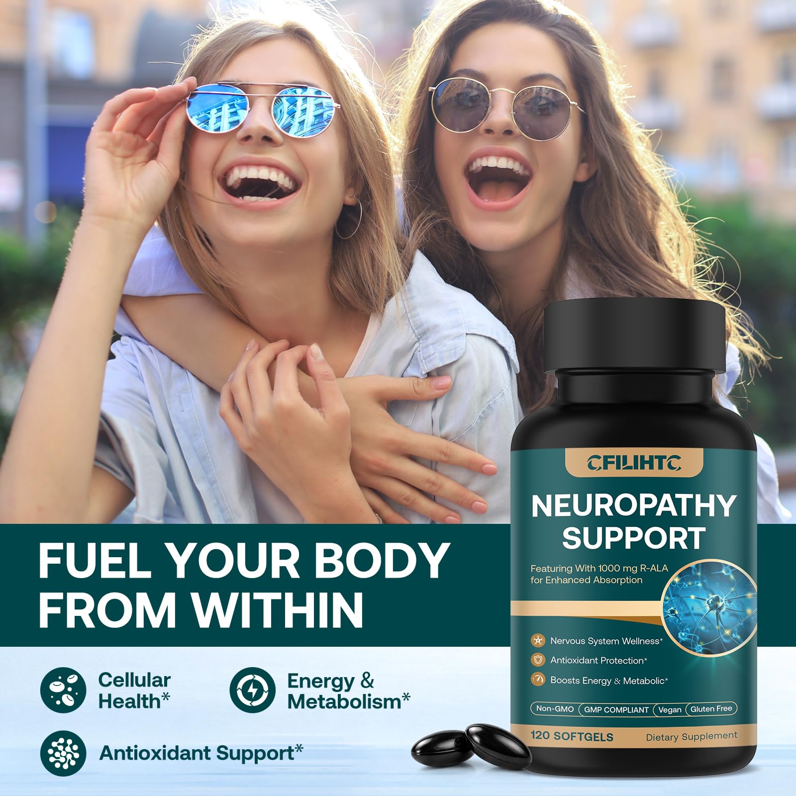 CFILIHTC L-arginine, magnésium et zinc favorisent circulation et livraison des nutriments nerveux.