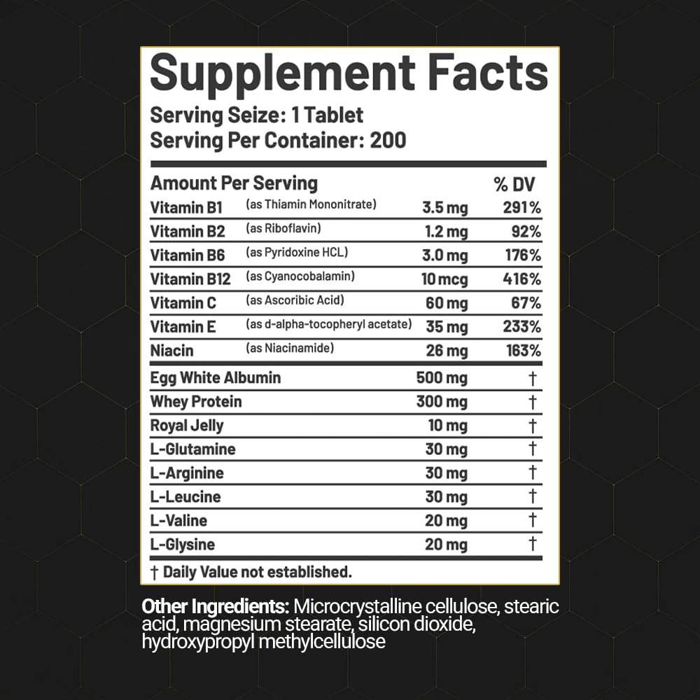 CGMLABS Premium Albumin Complex – étiquette claire indiquant protéines œuf et whey.