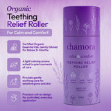 Flacon roll-on Chamora pratique pour les déplacements durant la dentition.