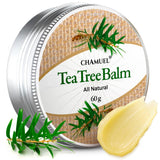 Chamuel – flacon du baume arbre à thé, soin quotidien pour peau sensible.