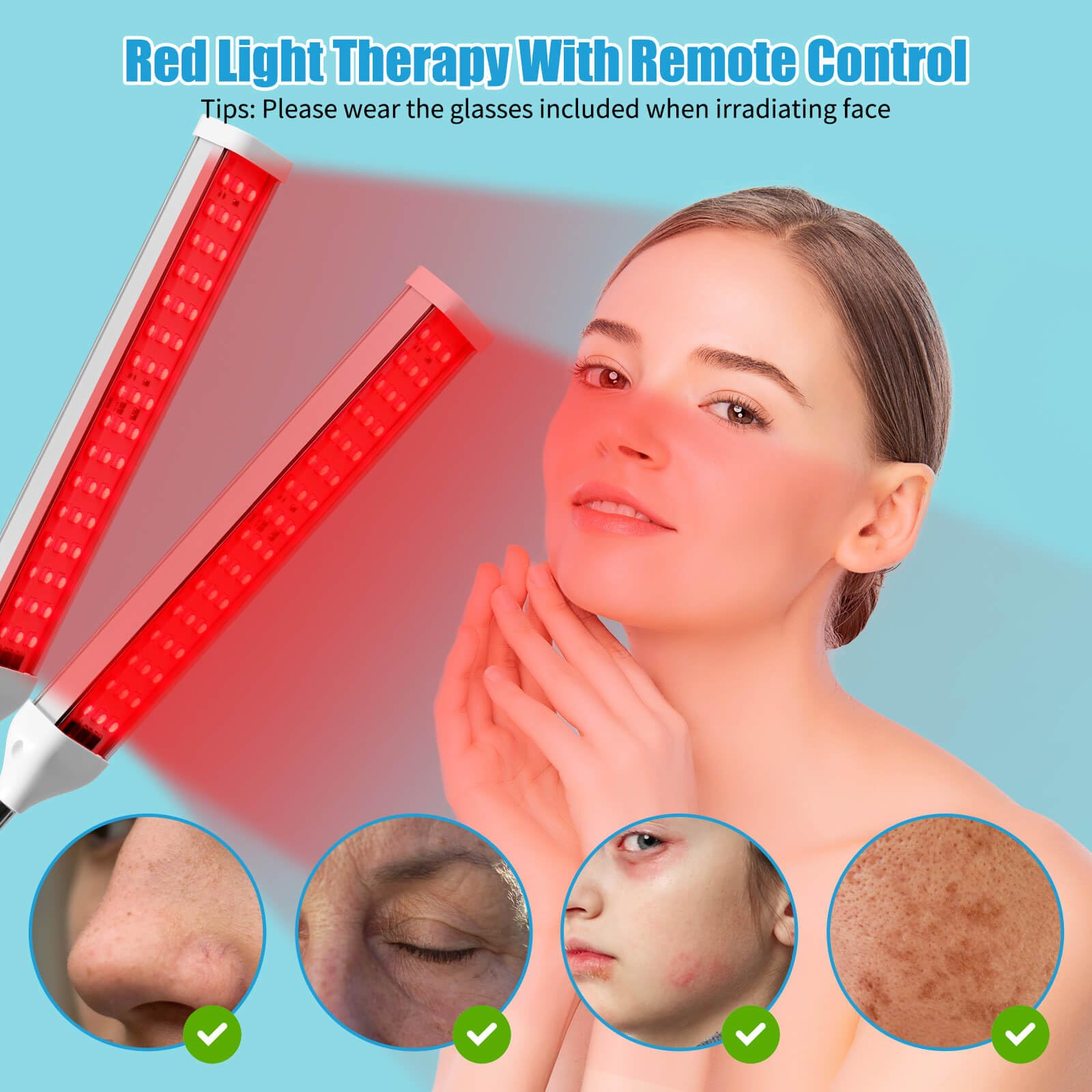 Hauteur réglable de la lampe CHANGSHENG pour un alignement précis sur visage et corps.