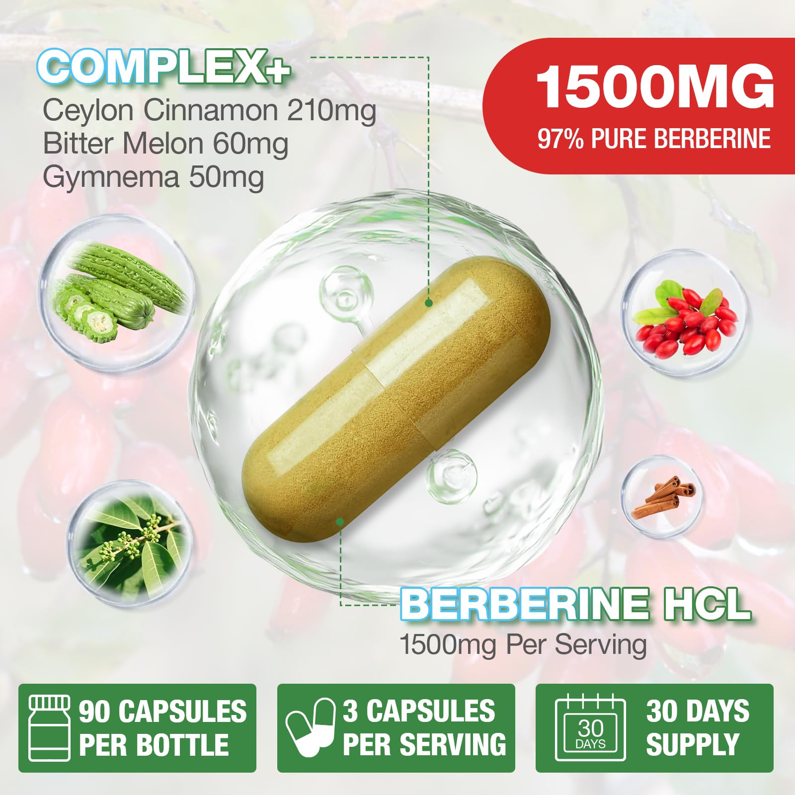 CHANUBITO Berberine cannelle de Ceylan intégrée pour une formule naturelle.
