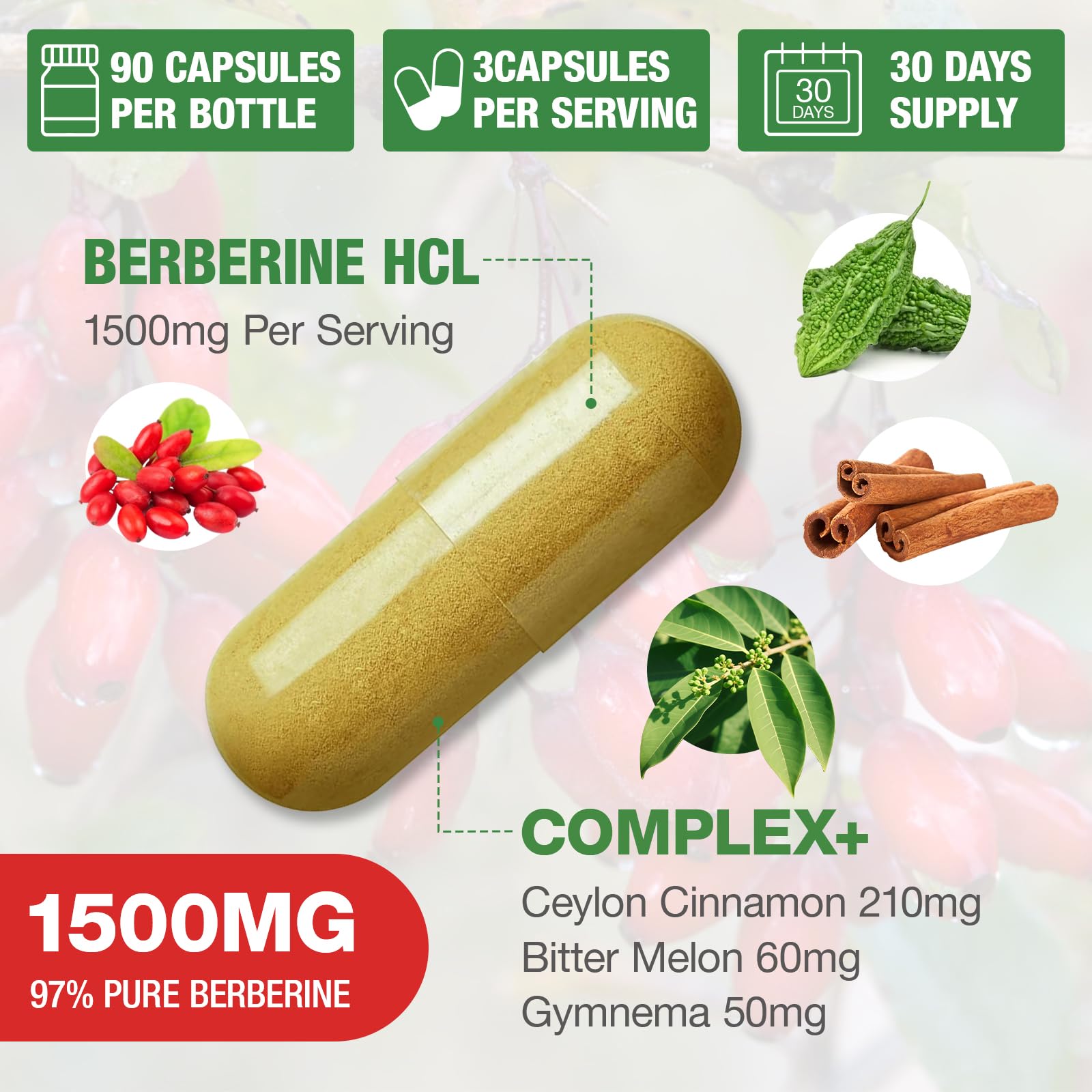 CHANUBITO Berberine cannelle de Ceylan pour le goût et l énergie