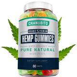 CHANUBITO gommes chanvre naturelle en paquet, détente potentielle.