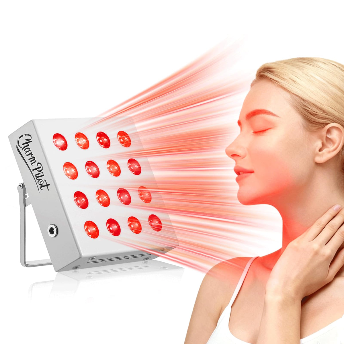 Charmpilot panel thérapie lumière rouge pour le corps, relaxation musculaire potentielle.