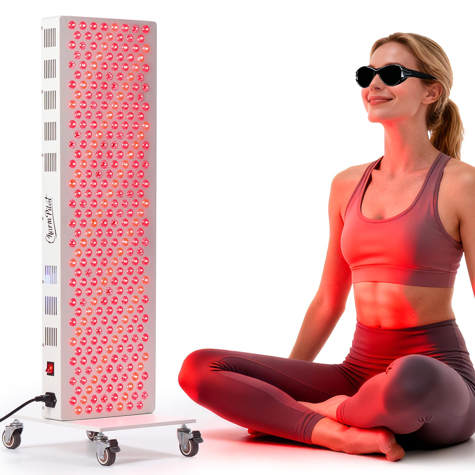 Charmpilot panneau lumière rouge 630 et 660 nm pour relaxation.