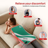 Charmpilot Tapis lumière rouge sur l'abdomen stimule relaxation et circulation.