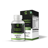 CHARMSVEDA Probiotiques: bouteille avec capsules vegan, soutien digestif potentiel.