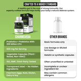 CHARMSVEDA Probiotiques: dosage quotidien de deux capsules.