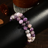 CHCCOYE bracelet améthyste symbolique amour et chance au poignet.