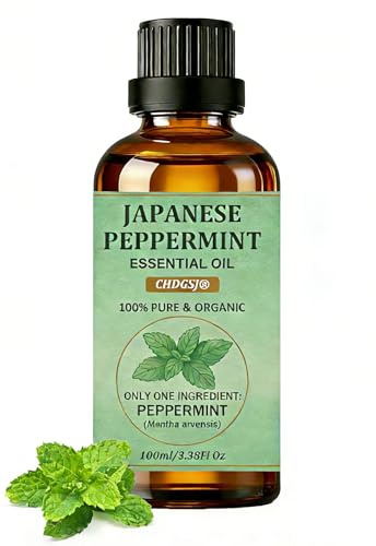 CHDGSJ huile menthe poivrée japonaise – flacon clair prêt à diffuser
