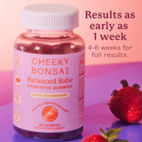 Gommes Cheeky Bonsai à l'arôme fraise, snack quotidien sain