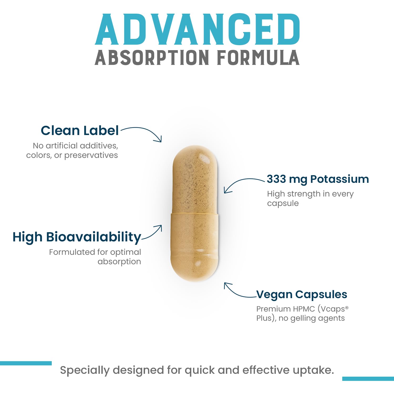 CHEERS Potassium Citrate — étiquette naturelle et végan sans additifs.