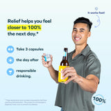 Cheers Relief : emballage-12-doses, format pratique pour les soirées.