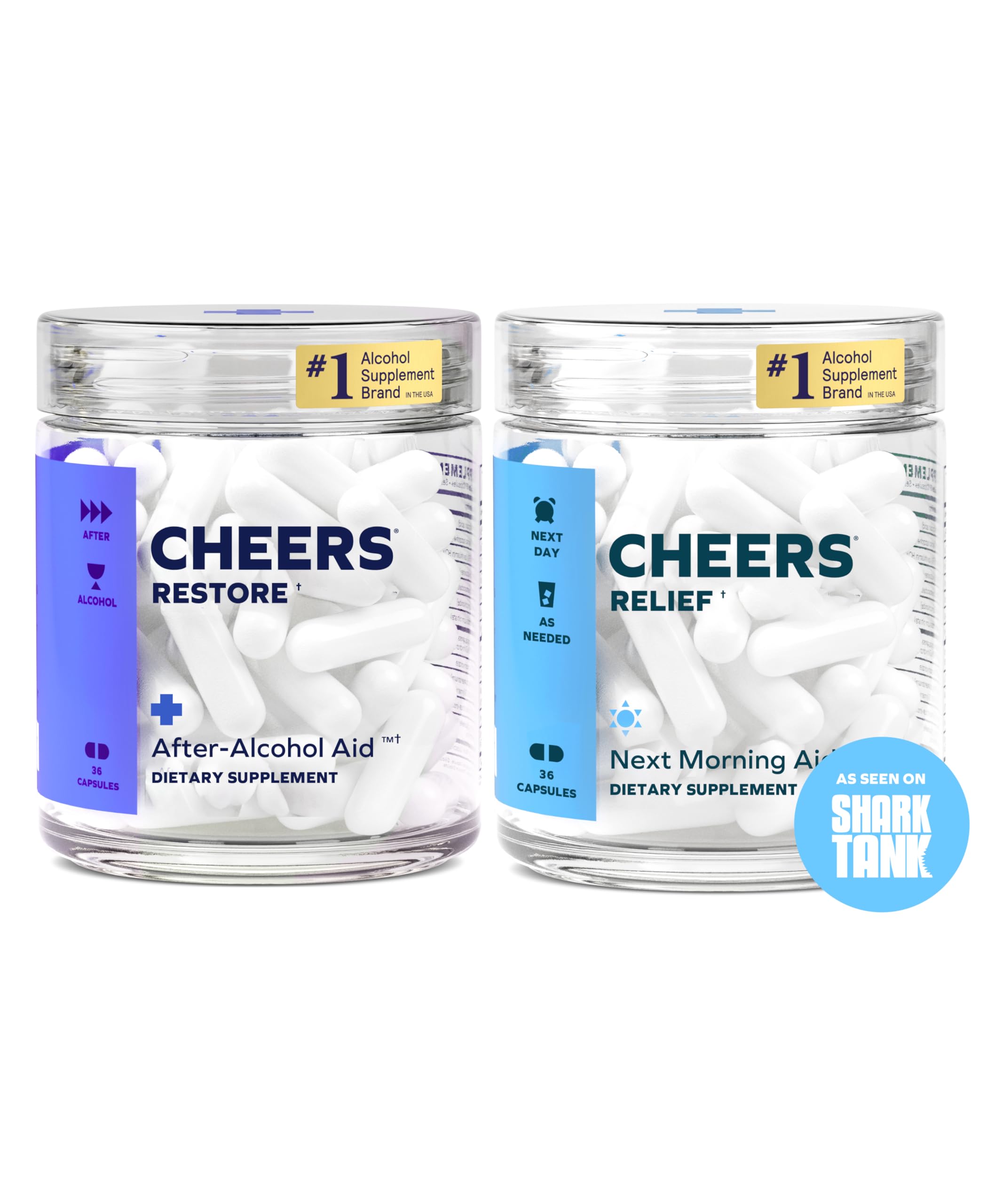 Cheers Restore – bouteille-doser : dosage simple pour un lendemain plus serein.