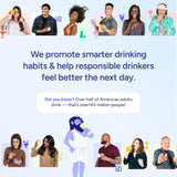 Cheers Restore, scène de vie quotidienne avec la bouteille et les capsules.