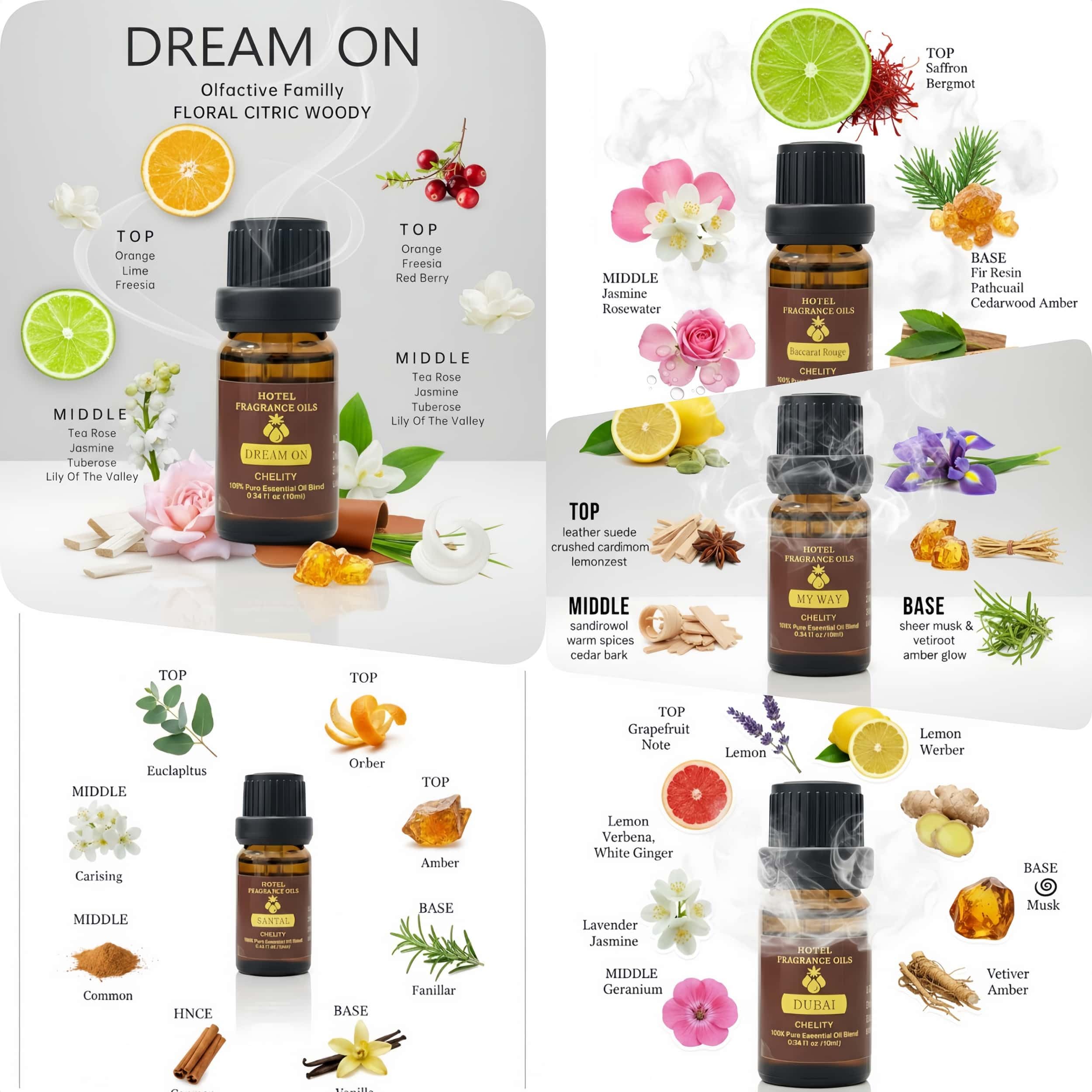 Chelity Dream On huile hôtel, parfum durable et sophistiqué