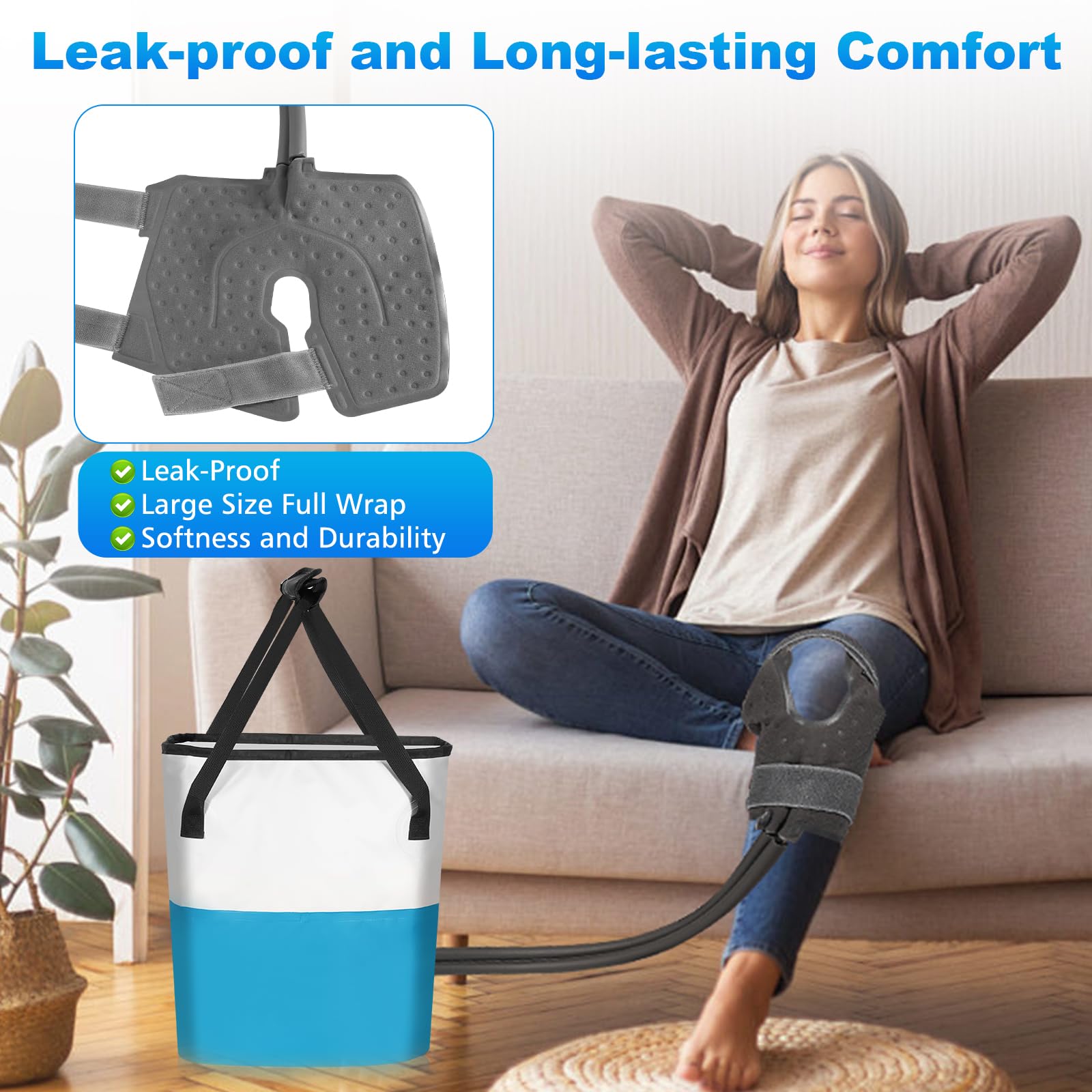 Chendssfkd coussin compression genou: support ergonomique et réduction du gonflement.