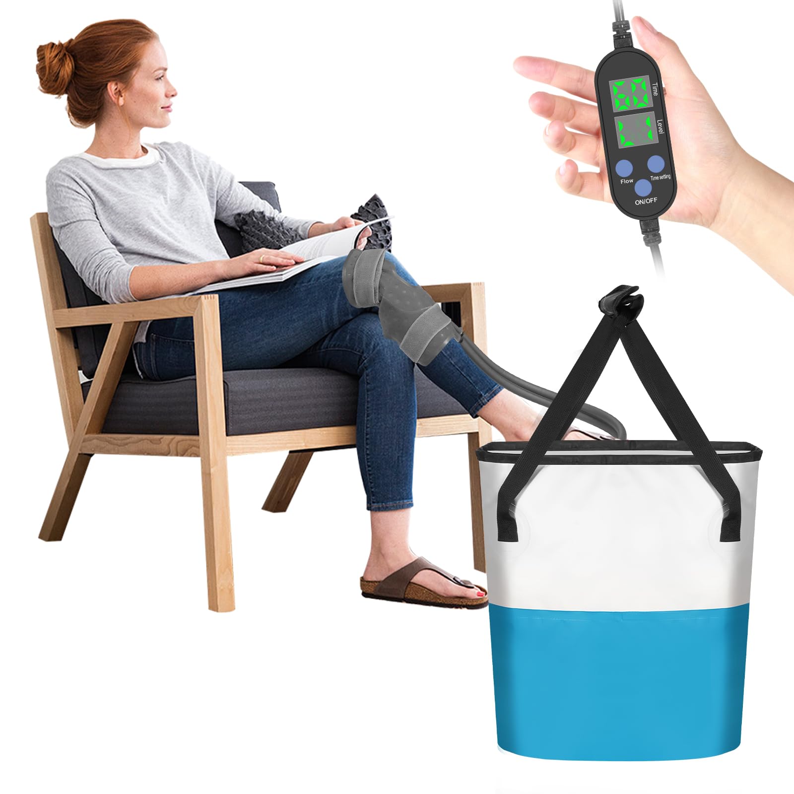 Chendssfkd thérapie glace genou compact: soulage douleur et inflammation avec refroidissement ciblé.