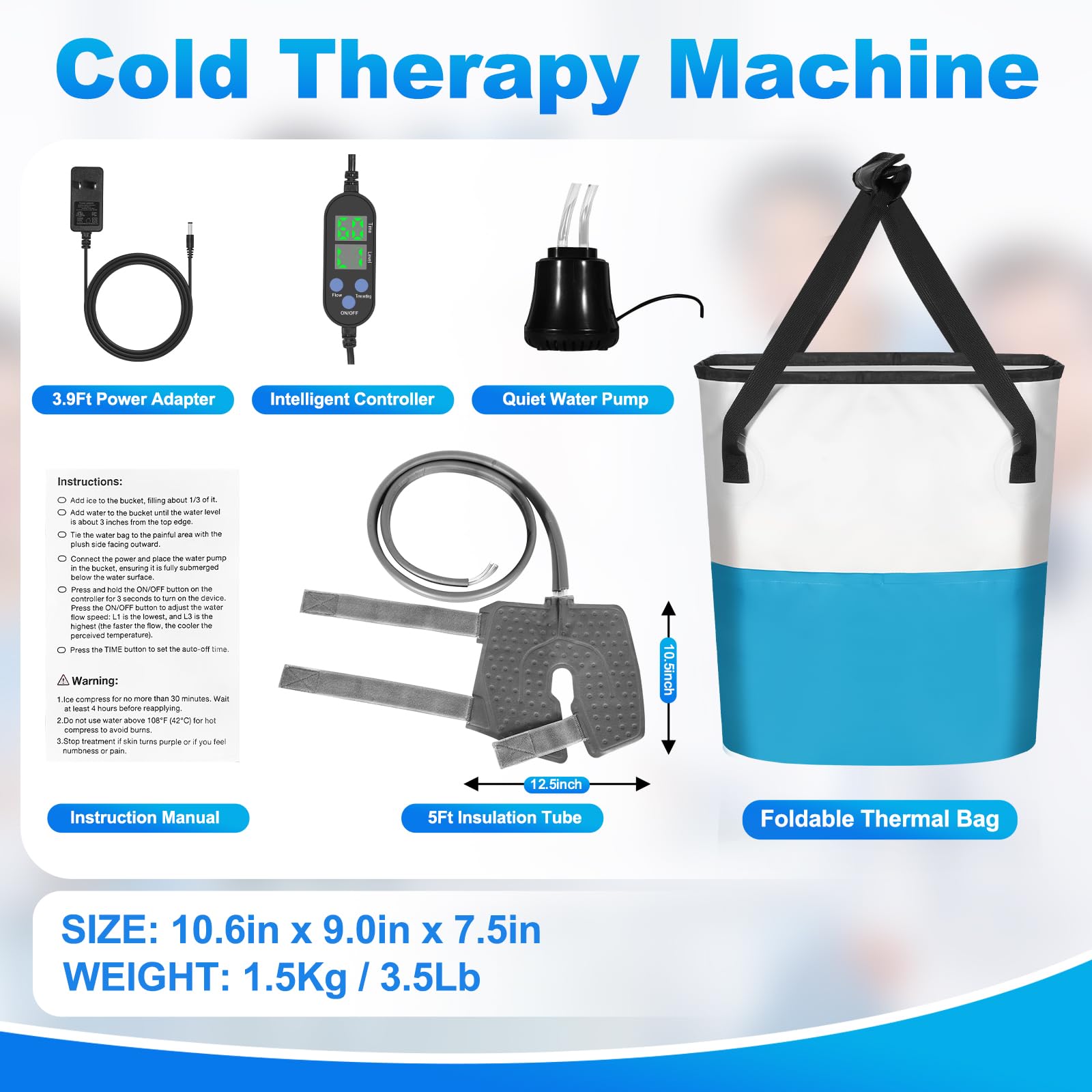 Chendssfkd utilisation nocturne: machine froide silencieuse pour repos et récupération.