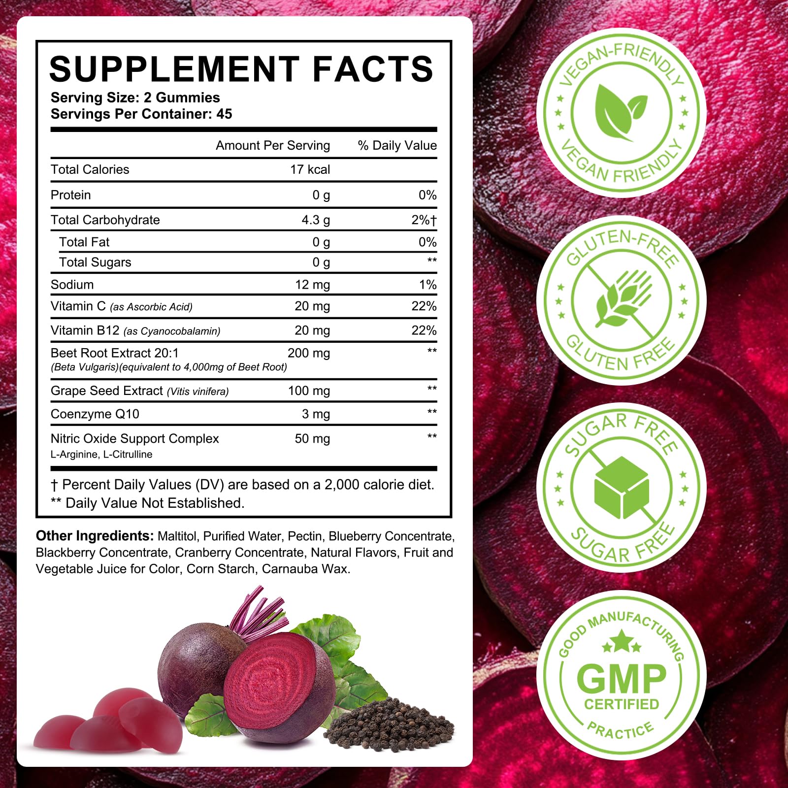 Gummies Chenyayun avec extrait de pépins de raisin, visuel fruité et protection cellulaire potentielle