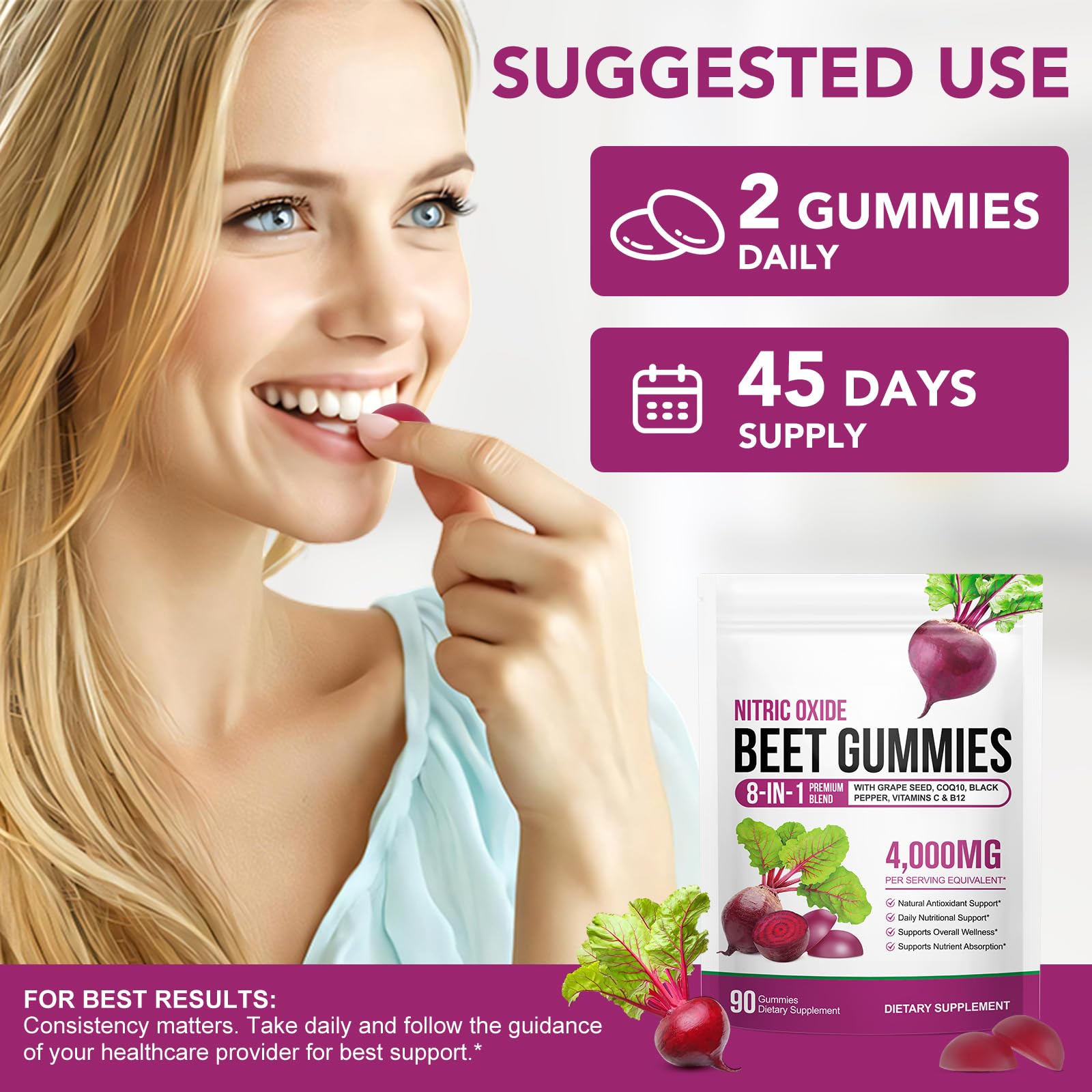 Gummies Chenyayun au gout fruité naturel, texture appétissante et routine quotidienne facile