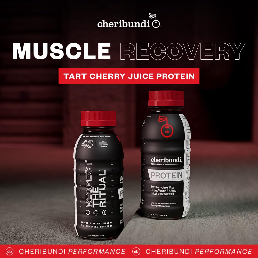 Détail nutrition Cheribundi Protein cerises Montmorency, protéines et antioxydants.