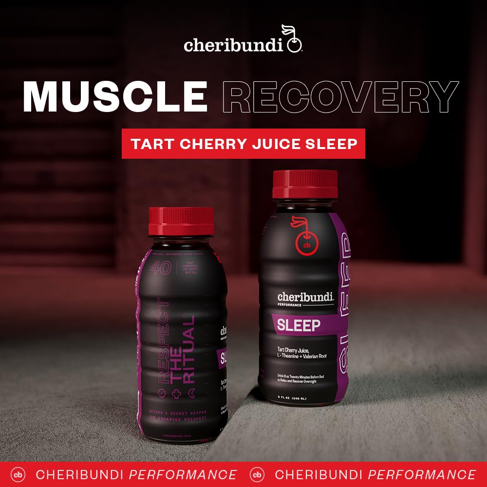 Cheribundi Sleep : L-Theanine et Valériane pour un sommeil plus reposé.