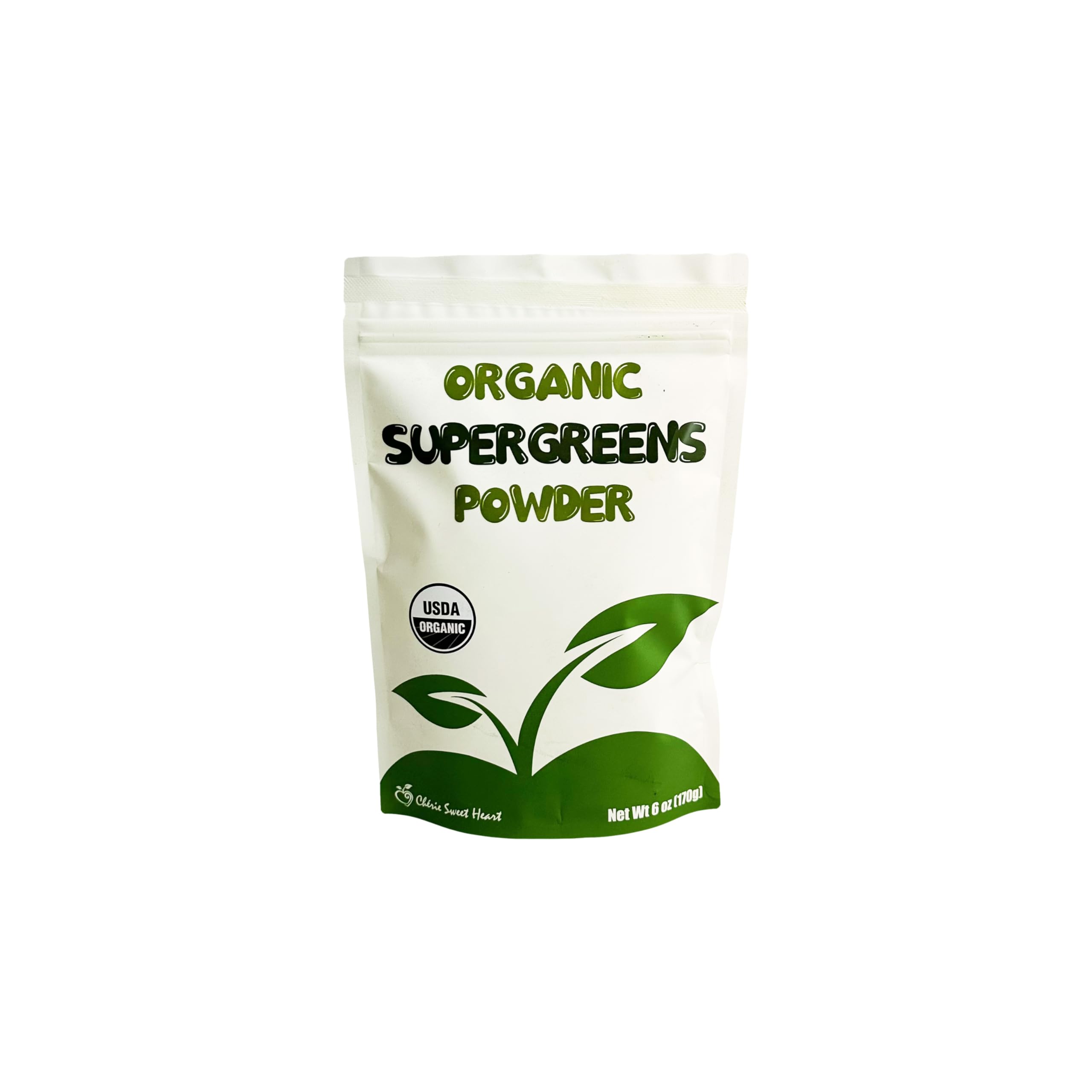Bouteille Cherie Sweet Heart Supergreens prête pour une boisson verte quotidienne.
