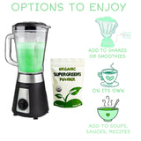 Emballage Cherie Sweet Heart Supergreens, pratique et facile à ranger.