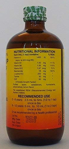 Cherifer Sirop CGF-Chlorella, gouttes: utilisation pratique pour enfants.