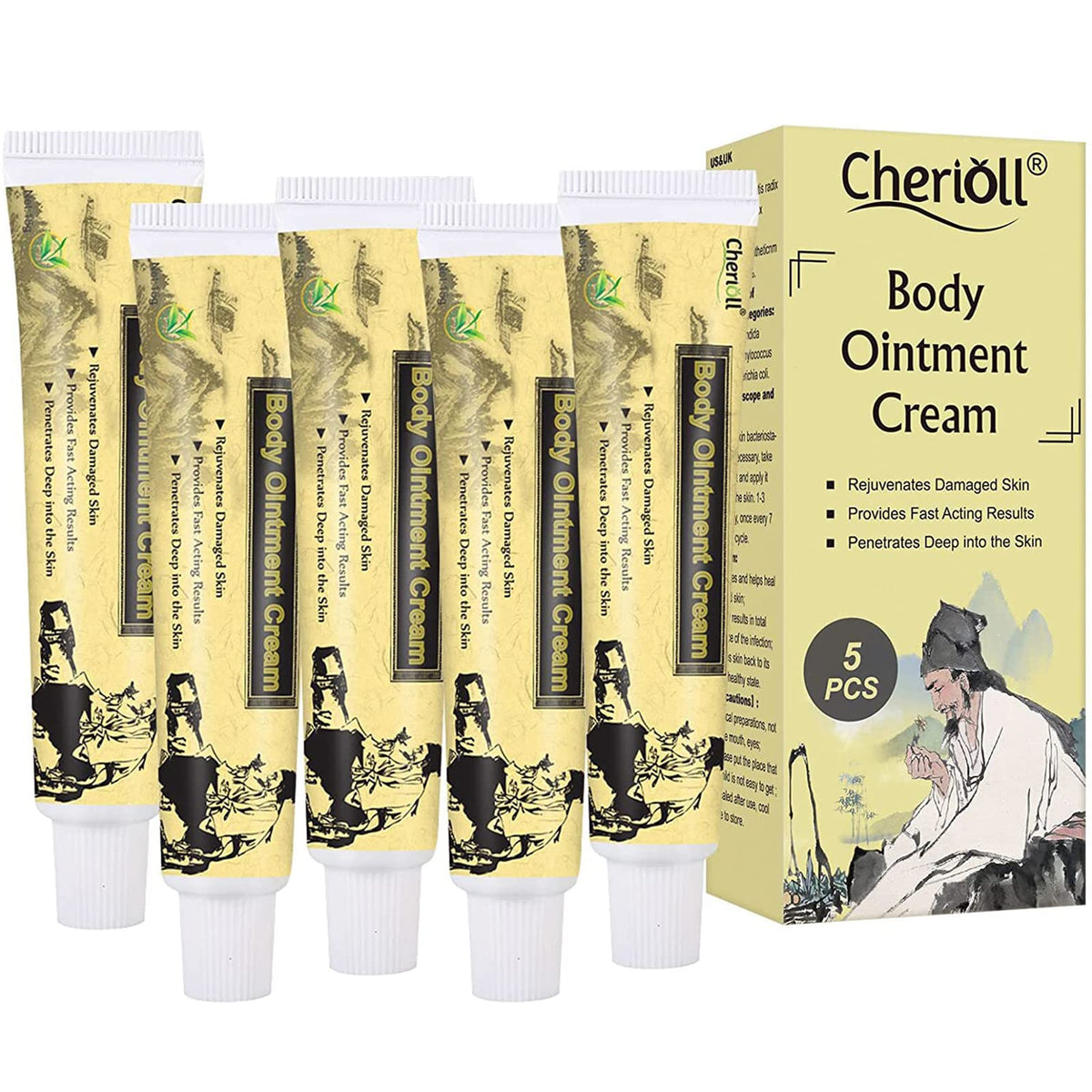 Crème Cherioll emballage élégant – hydratation durable pour peau sèche