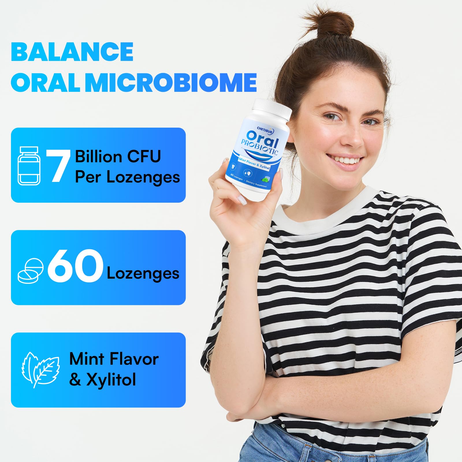 Boîte compacte 60 pastilles menthe Chetjbur