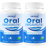 Chetjbur Probiotiques Orales – bouteille 120 pastilles menthe pour haleine fraîche