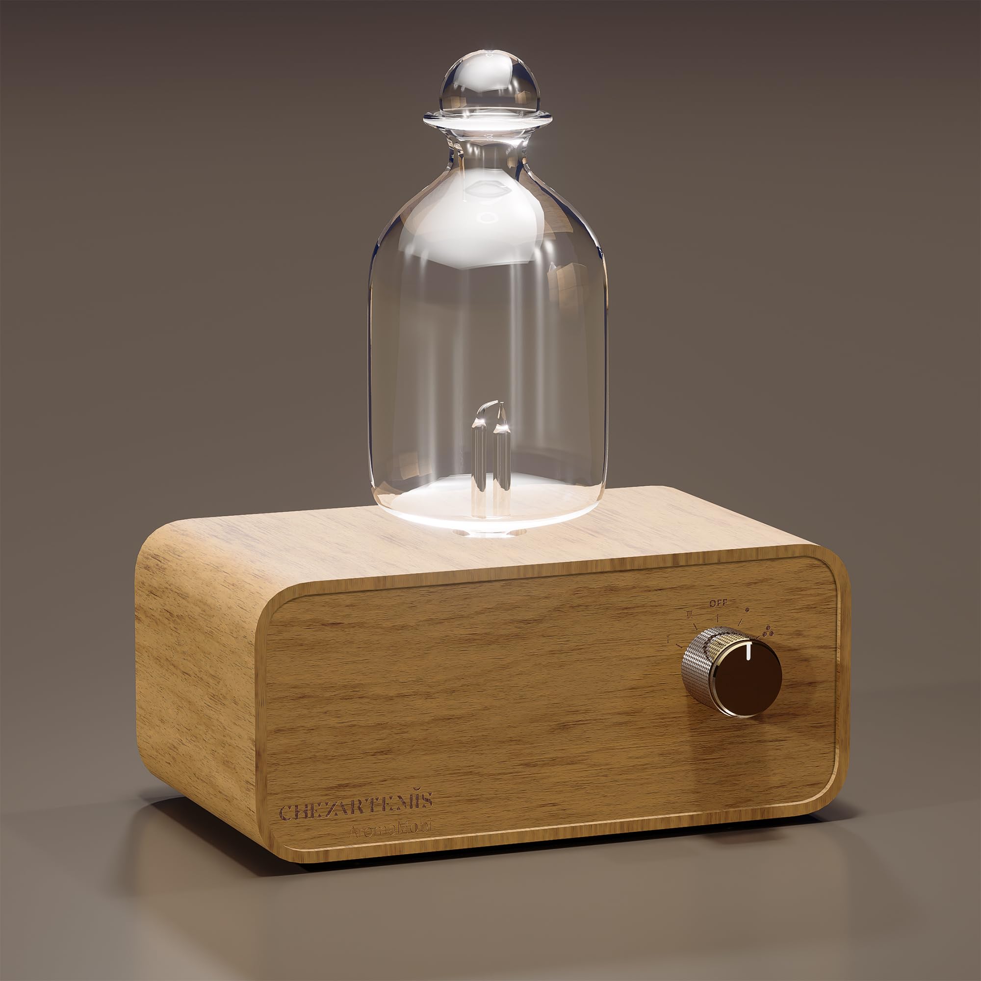 CHEZARTEMIS Aria diffuseur sans eau en verre pour salon élégant.