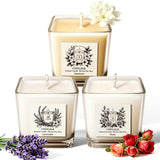CHFILZLE Bougie Lavande – ensemble 3 parfums pour ambiance apaisante