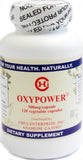 OxyPower de Chi's Enterprise, bouteille montrée, soutien potentiel à la respiration et à l'énergie