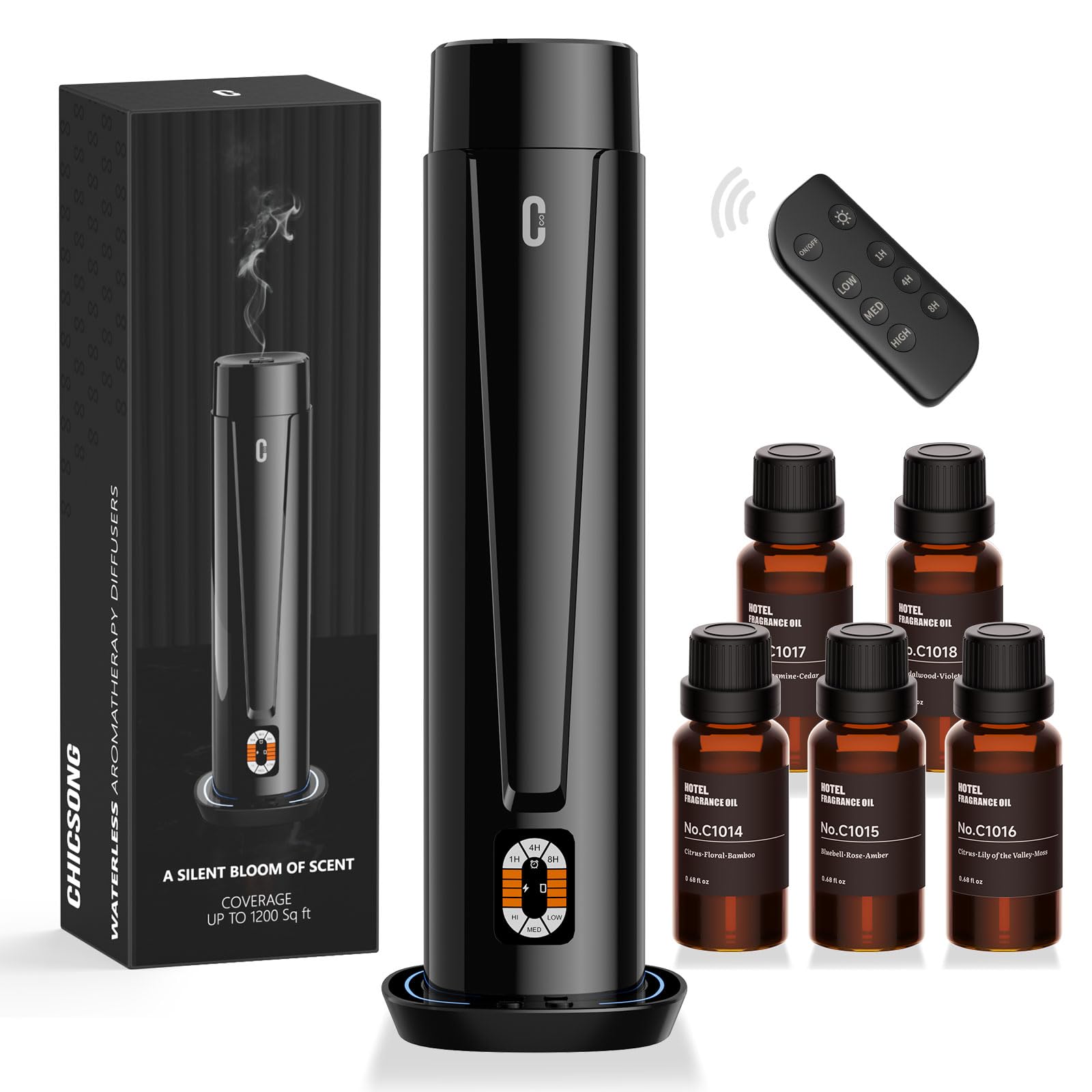 Chicsong diffuseur sans eau, face du produit, diffusion pure et durable