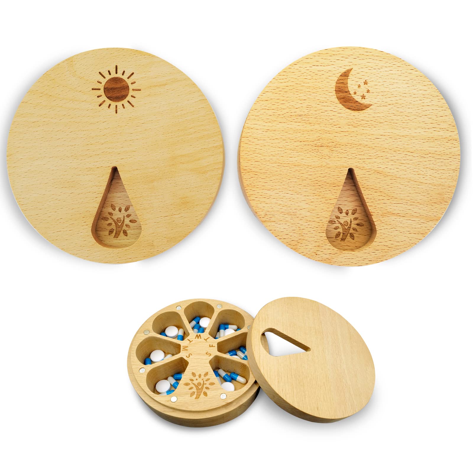 CHIEMOT AM&PM ensemble bois: organisation hebdomadaire pratique.
