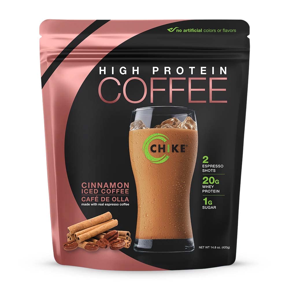 CHIKE café-protéine espresso deux coups, énergie rapide pour démarrer la journée.