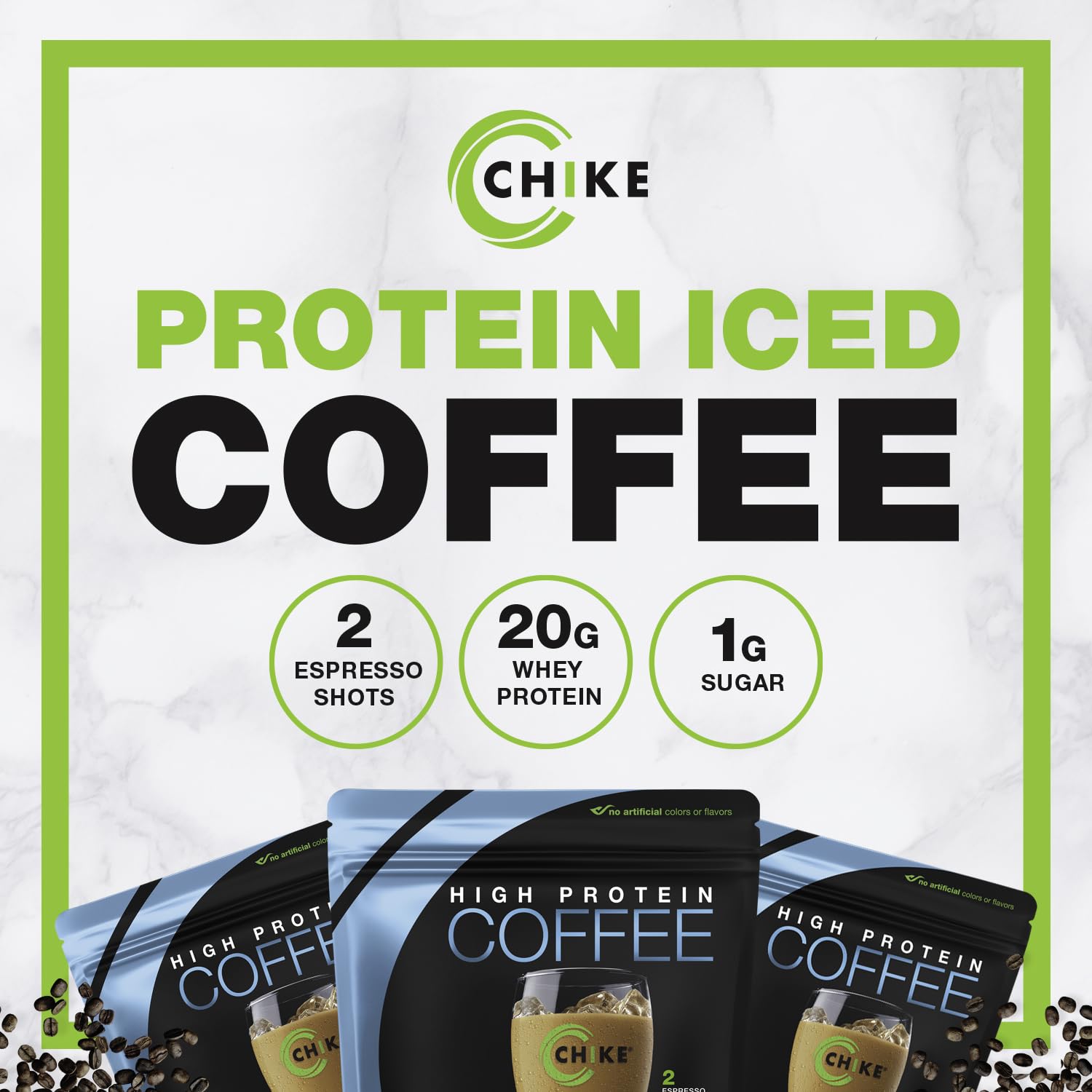 Ingrédients CHIKE Protéine Café: whey et espresso réels pour soutenir l’effort