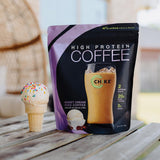 CHIKE Sweet Cream Boisson Café Protéinée — pratique pour petit-déjeuner rapide.