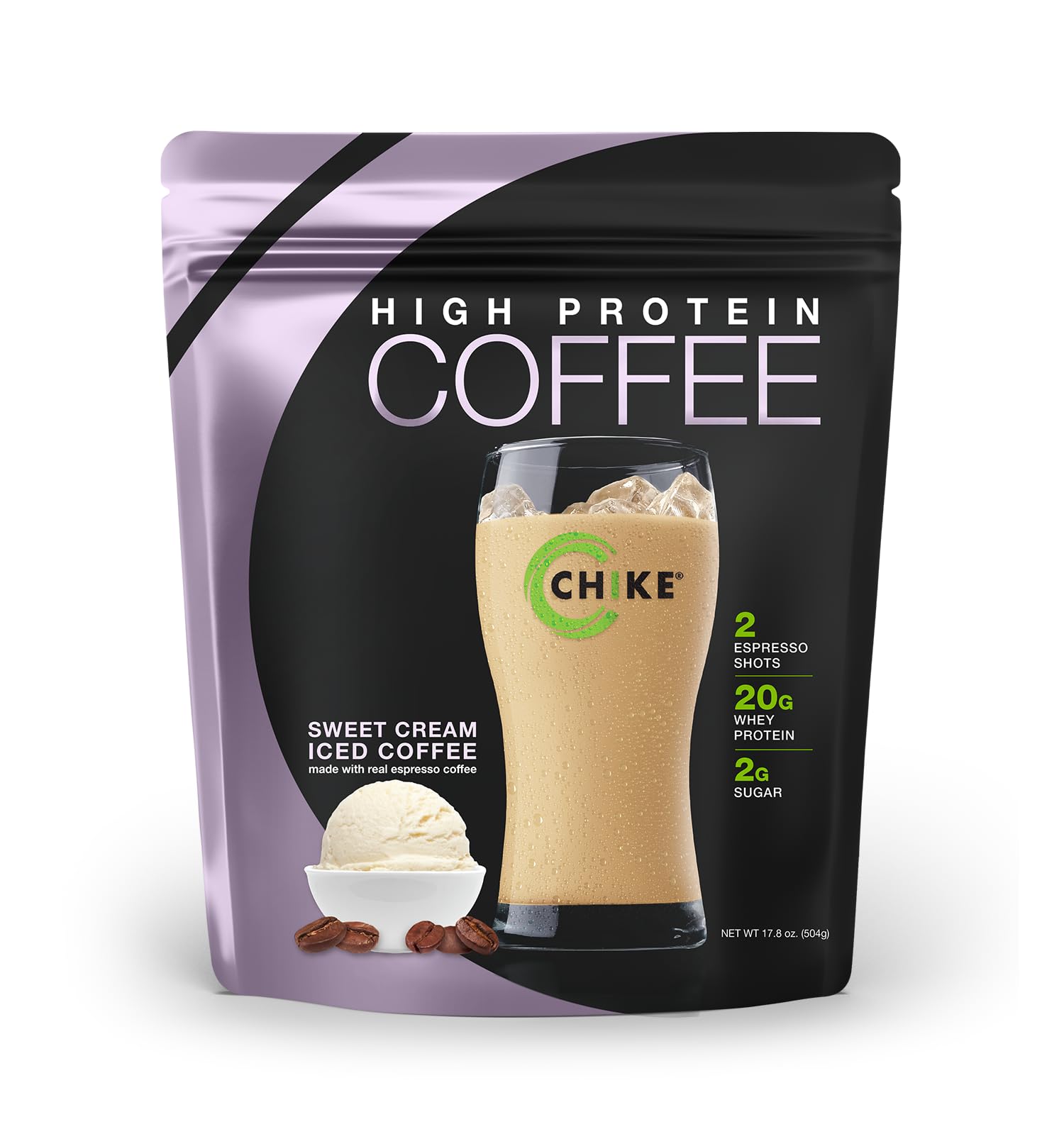 CHIKE Sweet Cream Café Glacé Bouteille — énergie soutenue pour la matinée.