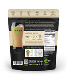 CHiKE Vanilla Protein Coffee double espresso montre deux shots d'énergie.