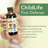 CHILDLIFE ESSENTIALS Premier Defense, boite-emballage, présentation pratique sur étagère.