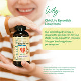 Arôme naturel de framboise sur CHILDLIFE ESSENTIALS fer liquide.