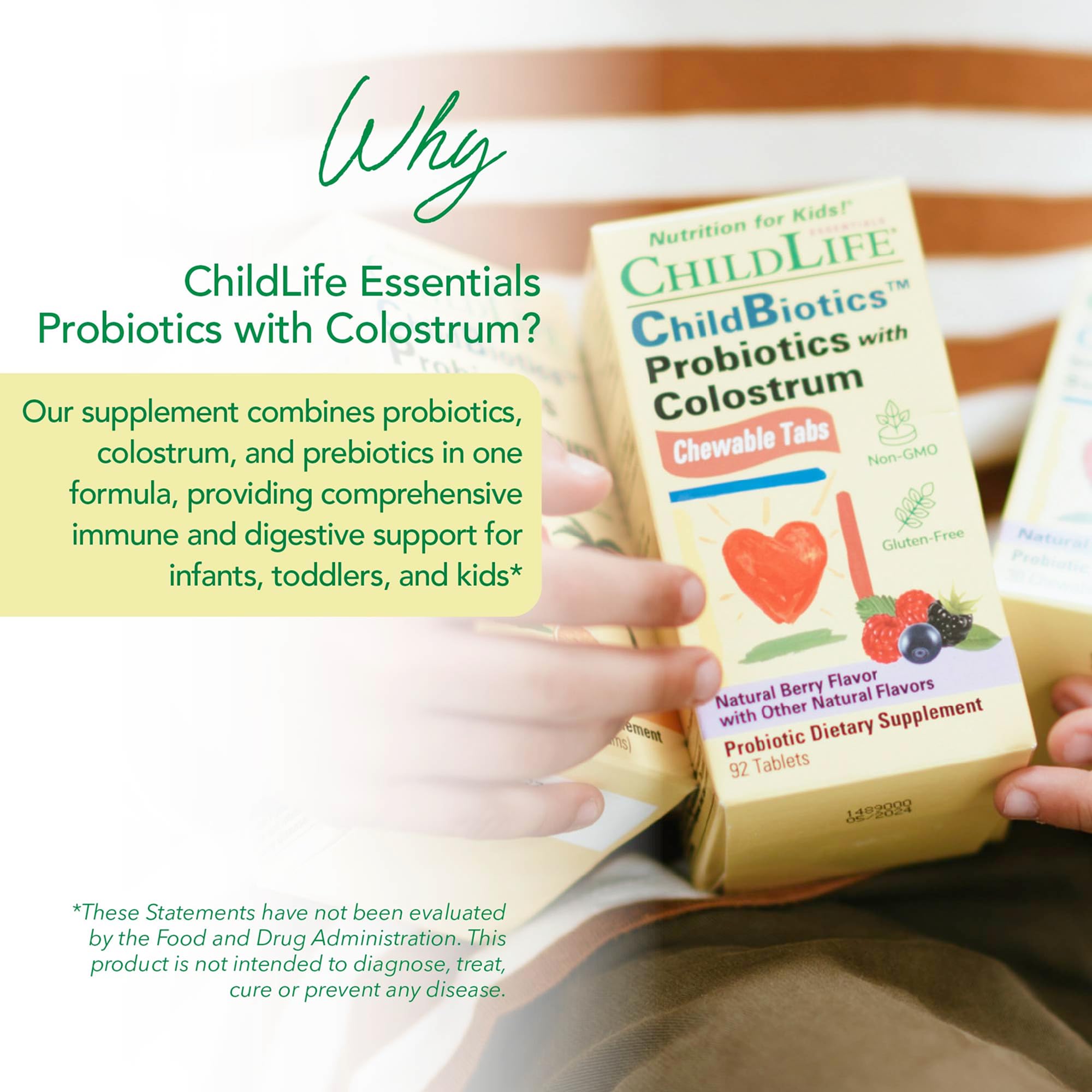 Comprimes a mcher saveur baie CHILDLIFE ESSENTIALS ChildBiotics